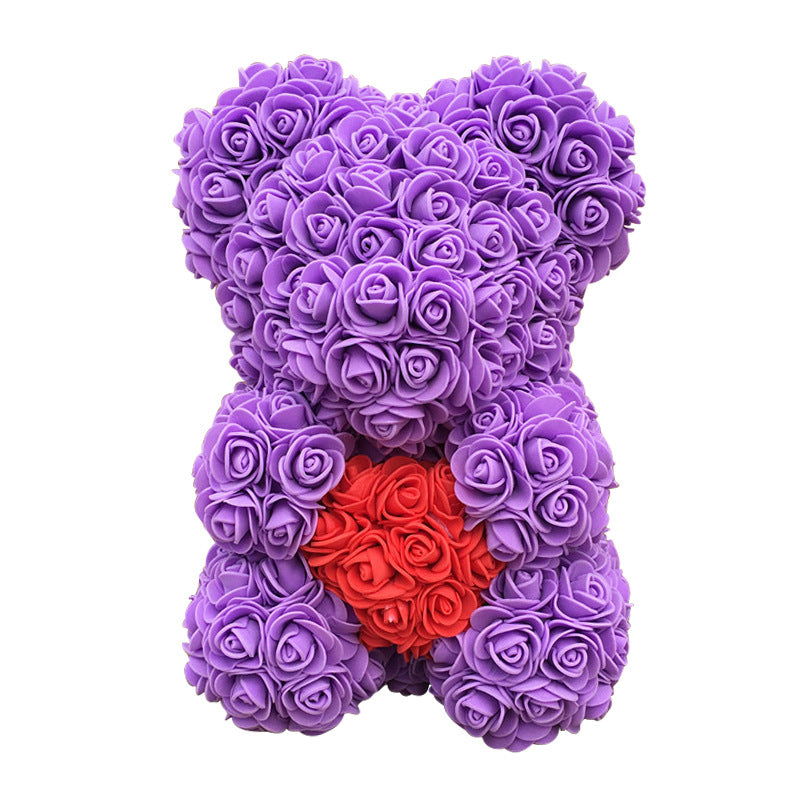 Valentine'S Day Gift Creative Simulation Flower Bear Eternal Flower Bubble Bear