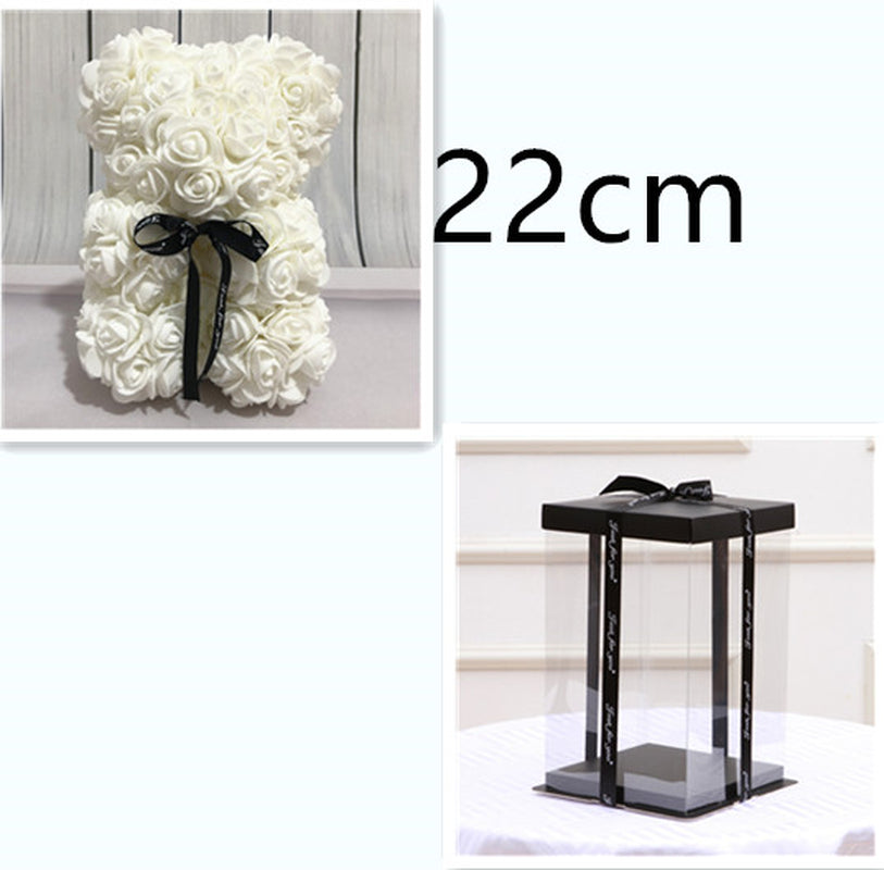 Valentine'S Day Gift Creative Simulation Flower Bear Eternal Flower Bubble Bear