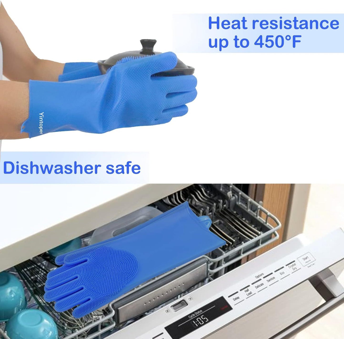 Pet Grooming Gloves – Enhanced Five Finger Design