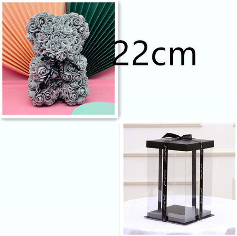 Valentine'S Day Gift Creative Simulation Flower Bear Eternal Flower Bubble Bear