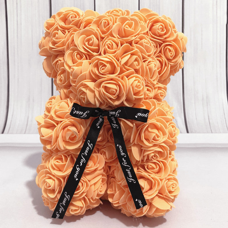 Valentine'S Day Gift Creative Simulation Flower Bear Eternal Flower Bubble Bear