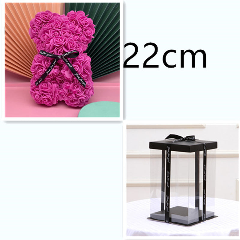Valentine'S Day Gift Creative Simulation Flower Bear Eternal Flower Bubble Bear
