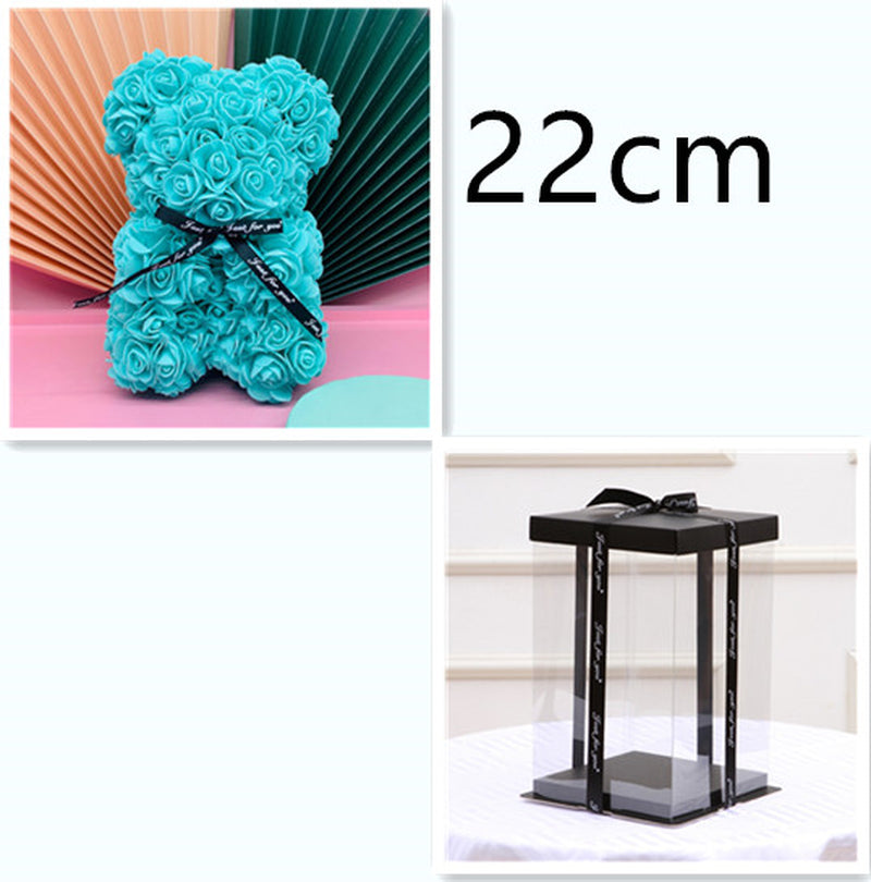 Valentine'S Day Gift Creative Simulation Flower Bear Eternal Flower Bubble Bear