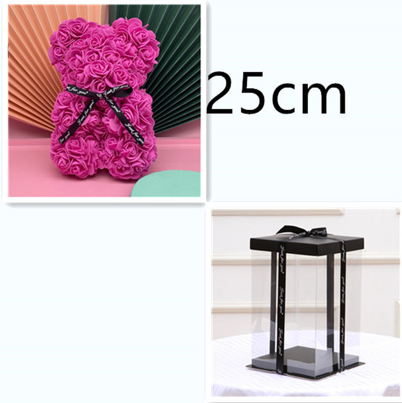 Valentine'S Day Gift Creative Simulation Flower Bear Eternal Flower Bubble Bear