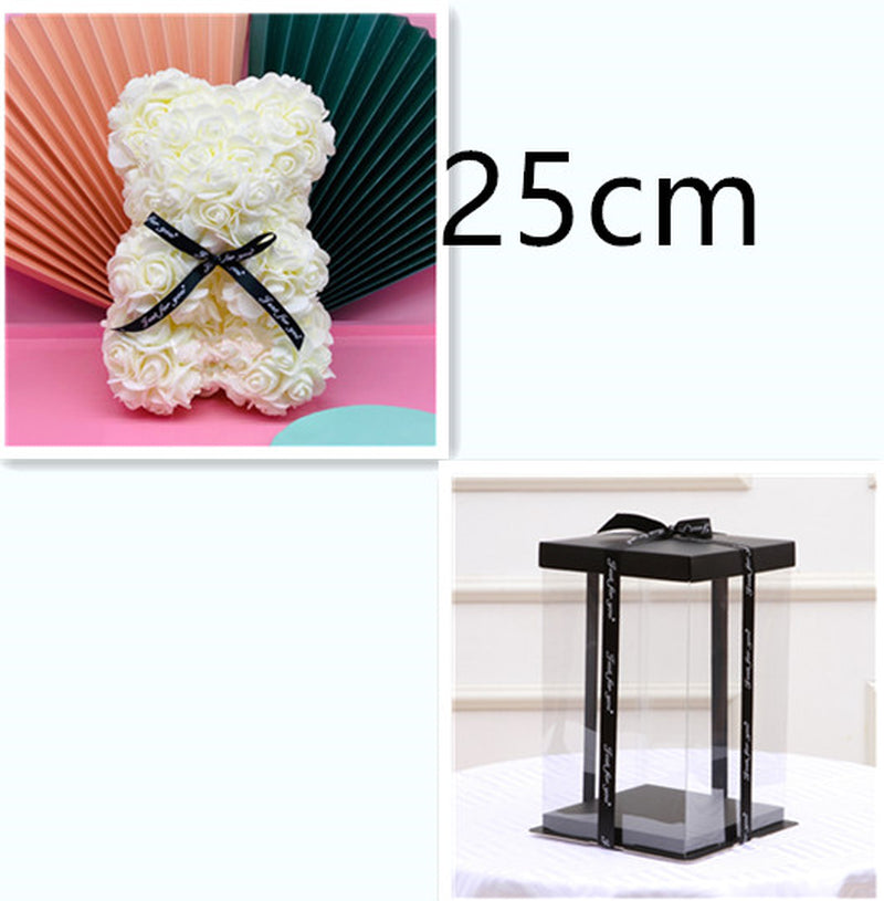 Valentine'S Day Gift Creative Simulation Flower Bear Eternal Flower Bubble Bear