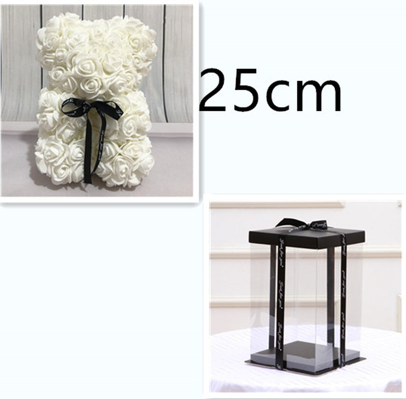 Valentine'S Day Gift Creative Simulation Flower Bear Eternal Flower Bubble Bear