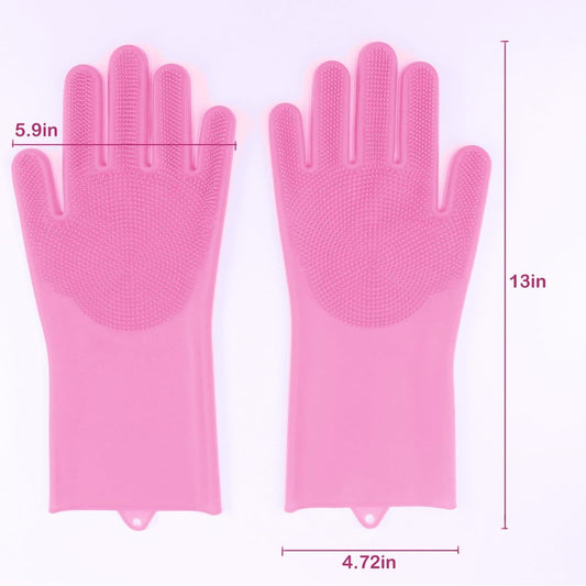 Pet Grooming Gloves – Enhanced Five Finger Design