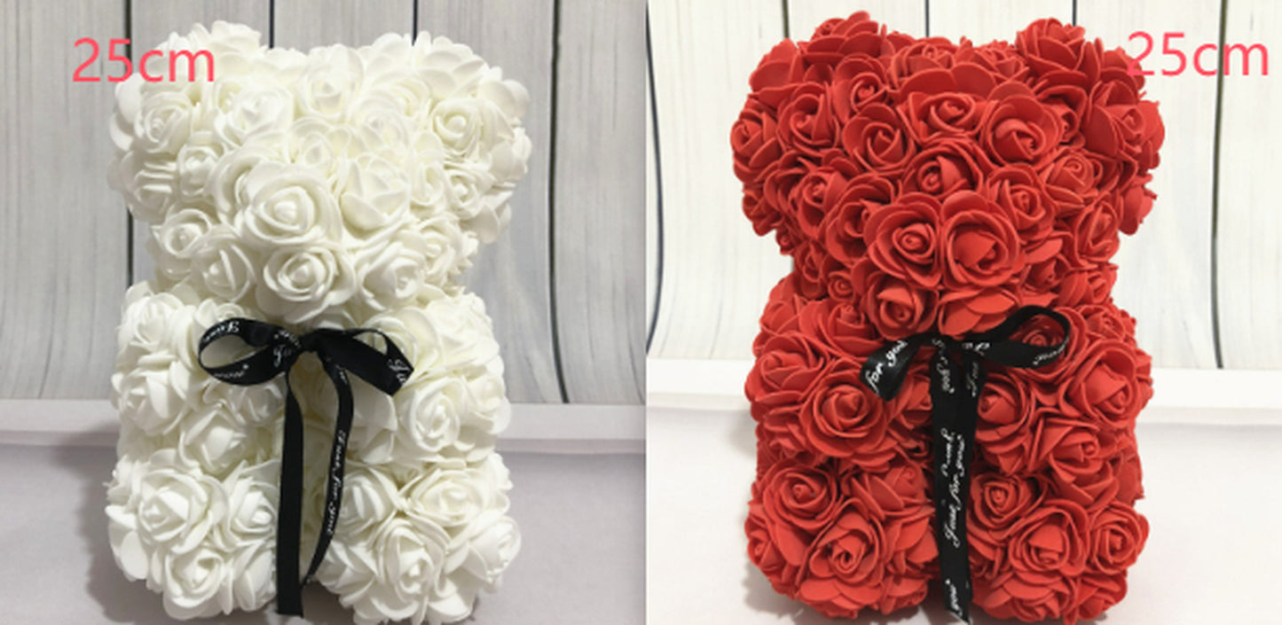 Valentine'S Day Gift Creative Simulation Flower Bear Eternal Flower Bubble Bear