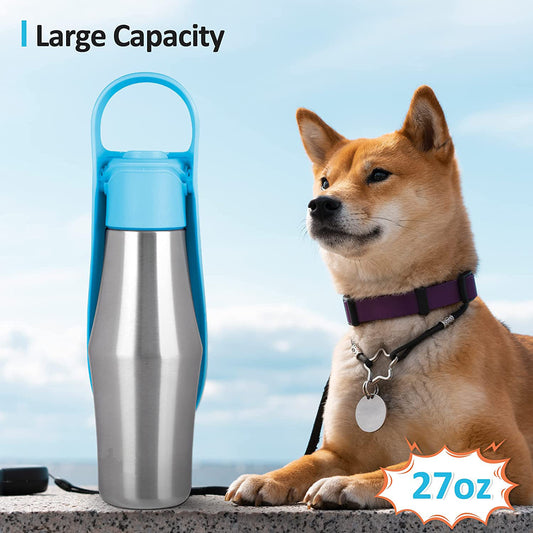 Portable Pet Dog Water Bottle – Soft Silicone Leaf Design for Outdoor Travel [FREE SHIPPING]